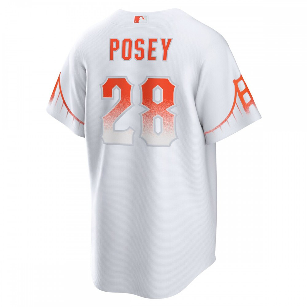 Buster Posey San Francisco Giants 2021 City Connect Replica Player Jersey - White-Pro Kit Vault | Brand New 26/27 Sports Jerseys